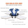 VEVOR Screen Printing Machine, 4 Color 4 Station 360° Rotable Silk Screen Printing Press, 21.2x17.7in / 54x45cm Screen Printing Press, Double-layer Positioning Pallet for T-shirt DIY Printing