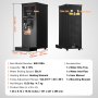VEVOR Commerciële Warmwaterdispenser 10 L, 1,5 kW Elektrische waterkoker met 316 roestvrijstalen verwarmingselement, traploze snelle verwarming, 50 l/u warmwaterdispenser voor cafés, tearooms, restaurants en kantoren