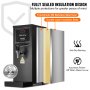VEVOR Commerciële 10L Elektrische Heetwaterdispenser met RVS Verwarmingsbuis, 2500W, Geleidelijke Snelle Verwarming, 50L per Uur, Heetwaterboiler, voor Koffie Thee Restaurant