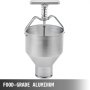VEVOR Donut Depositor 5L Capacity Donut Dropper Hopper Food-Grade Aluminum Manual Donut Dispenser 6 Adjustable Thicknesses Donut Hopper with Stand Donut Batter Dispenser for Home Kitchen