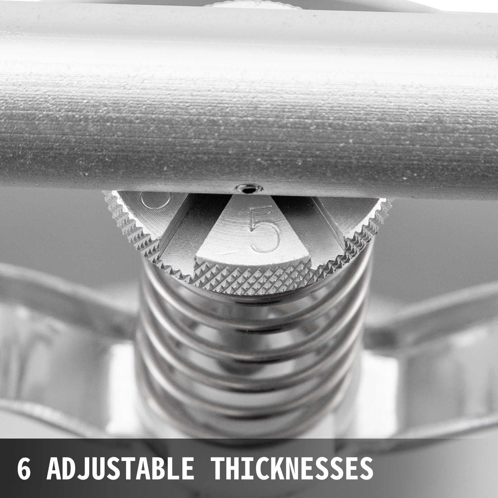 VEVOR Donut Depositor 5L Capacity Donut Dropper Hopper Food-Grade Aluminum Manual Donut Dispenser 6 Adjustable Thicknesses Donut Hopper with Stand Donut Batter Dispenser for Home Kitchen