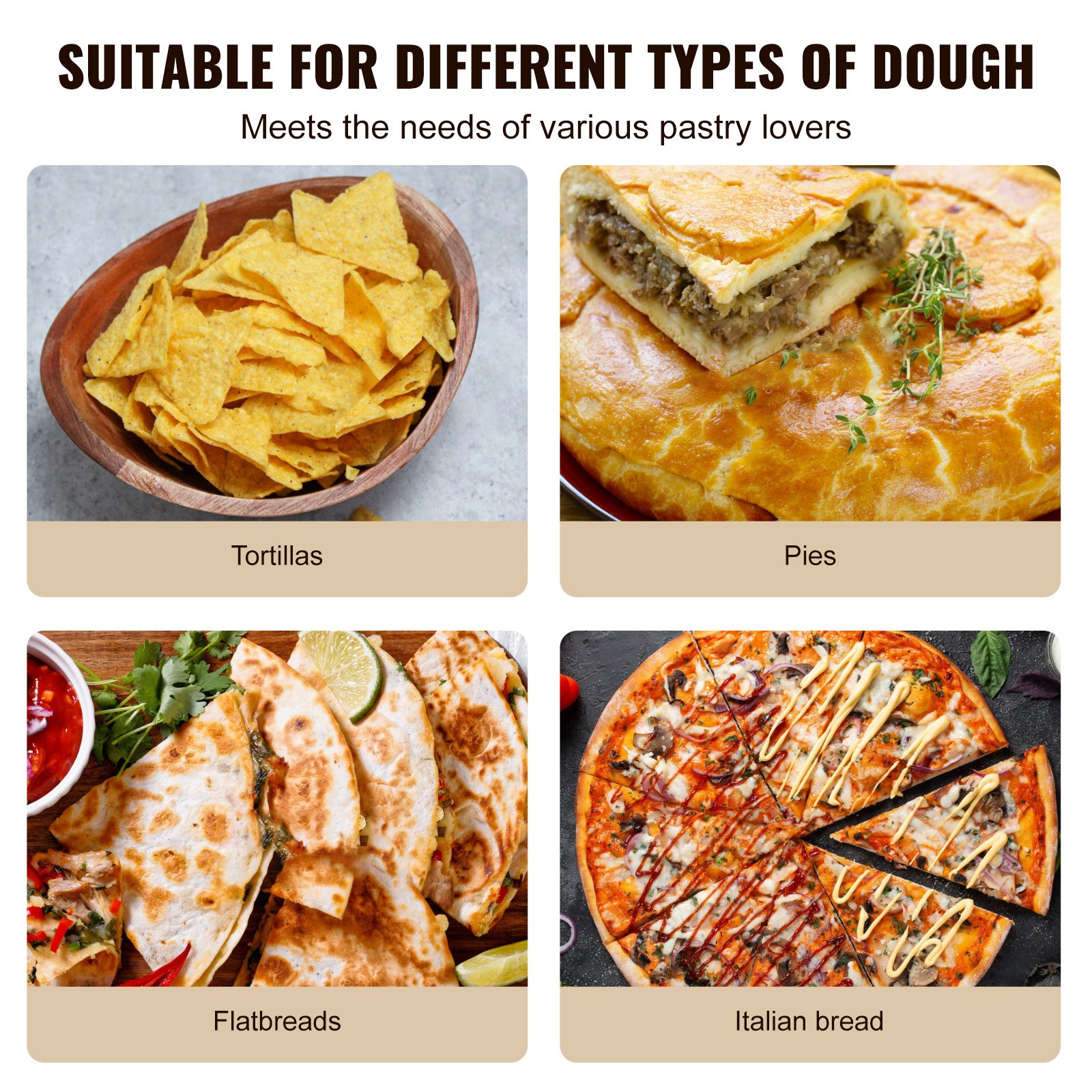 VEVOR Tortillapers, 25 cm tacopers, robuuste gietijzeren tortillapers, voorgekruide tortillamaker met 100 bakpapiertjes, deegmaker voor bloemtortilla's, zwart