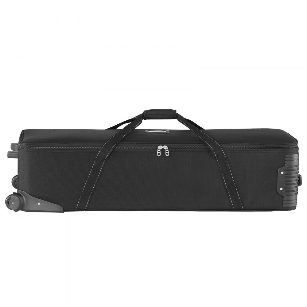 VEVOR Studio Trolley 118x37x30 cm, Transporttas voor studioapparatuur, Cameratas op wielen, Studiotas met wielen, Riemen, Gevoerd vak, Handvat, voor lampstatieven, statieven, telescopen