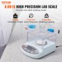 VEVOR Analytical Balance Lab Scale 500g x 0.001g 13 Units with Windshield LCD