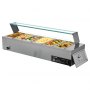 VEVOR Commerciële Voedselverwarmer (6 x 1/3 Maat Containers), 1,5 kW Elektrische RVS Warmhoudcontainer met Glazen Deksel en Soeplepel, Chafing Dishes voor Catering Restaurant Feesten