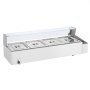 VEVOR Commerciële Voedselverwarmer met 4 x 8 Qt Containers, Elektrische Stoomtafel met Glazen Deksel, 1500W RVS Buffet Bain Marie, 30-85°C voor Catering, Restaurants