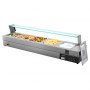 VEVOR Commerciële Voedselverwarmer, Elektrische Stoomtafel met 5 Containers 1500W, Professioneel RVS Buffet Waterbad met Temperatuurregeling van 30-80°C voor Catering Buffetten Feesten