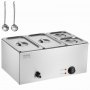 VEVOR Commercial Electric Food Warmer 4-Pan Countertop Buffet 15.5L Bain Marie