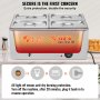 VEVOR Commercial Electric Food Warmer 4-Pan Countertop Buffet 15L Bain Marie