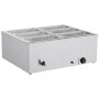 VEVOR Commerciële Voedselverwarmer (6 x 1/3 Maat Containers), 1,5 kW Elektrische RVS Warmhoudcontainer met Deksel & Soeplepel, Chafing Dishes Set voor Catering Restaurant Feesten