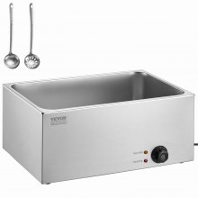 VEVOR voedselverwarmer komfoor gastronorm container 18L 1200W buffetcatering