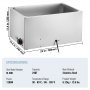 VEVOR voedselverwarmer komfoor gastronormbak 18L 1200W buffet RVS