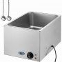 VEVOR Commercial Food Warmer 18L Bain Marie 1200W Electric Buffet Warmer Steam Table Food Warmer Countertop Stainless Steel Food Warmer Wet or Dry Use for Parties, Catering and Restaurant
