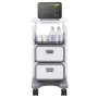 VEVOR 3-laags laboratoriumwagen, laboratoriumwagen met 2 lades en 1 bovenste plank, mobiele medische wagen van ABS-materiaal, laboratoriumwagen met 4 stille wielen voor laboratorium, kliniek, ziekenhuis, salon, wit