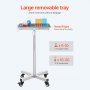 VEVOR Mobiele Mayo Stand Roestvrijstalen Mayo Tray 25,2"-39,8" met verwijderbare lade
