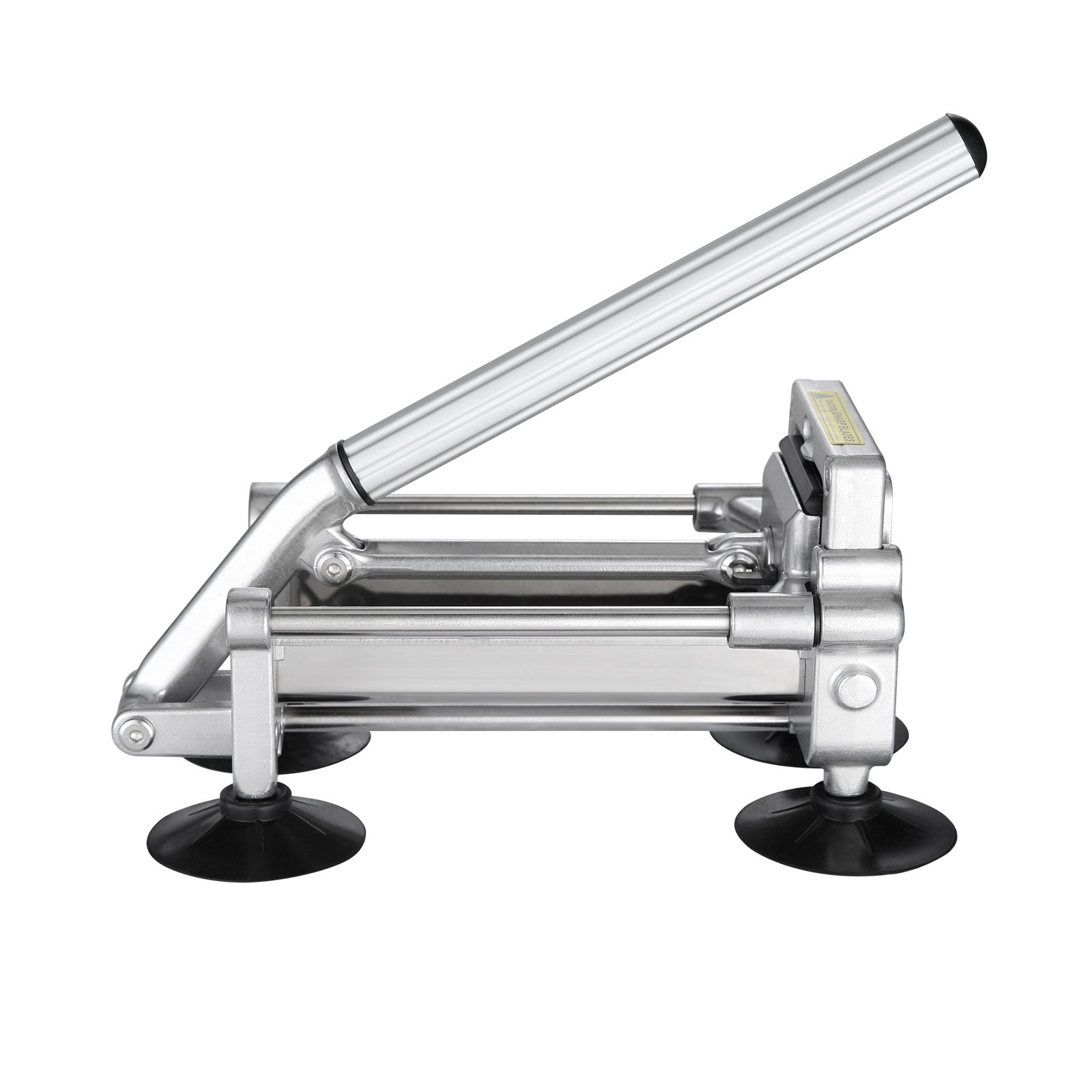 VEVOR Frietsnijder, aardappelsnijder met roestvrijstalen messen van 1/2 inch en 3/8 inch, handmatige aardappelsnijder met zuignappen en handvat, ideaal voor aardappelen, friet en groenten