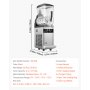 VEVOR 12L Commercial Slushy Machine Margarita Smoothie Frozen Drink Maker