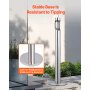 VEVOR Cigarette Butt Receptacle, Stainless Steel Cylinder Cigarette Butt Container, Freestanding and Weatherproof Outdoor Cigarette Butt Disposal for Garden, Office, Restaurant, Hotel, Bar, Silver