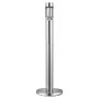 VEVOR Cigarette Butt Receptacle, Stainless Steel Cylinder Cigarette Butt Container, Freestanding and Weatherproof Outdoor Cigarette Butt Disposal for Garden, Office, Restaurant, Hotel, Bar, Silver