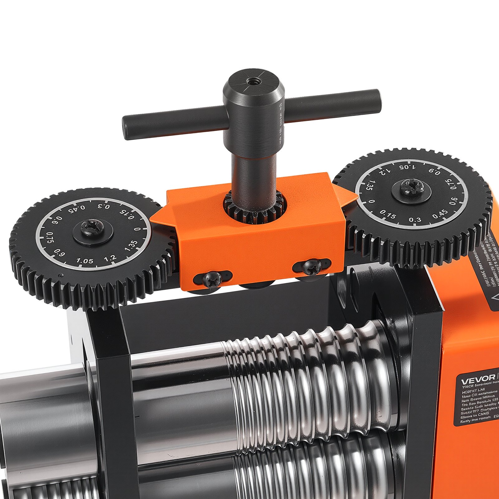 VEVOR Handwalsmachine 40 mm 3-in-1 Combinatiewalsmachine Rond Plat Vierkant, Handgereedschap voor Sieradenmakers, Instelbare Dikte 0,03–7 mm, voor Kneedbare Metalen Goud Zilver Koper Aluminium