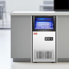 VEVOR Commerciële IJsmachine 50kg/Dag Zelfreinigend Restaurant