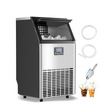 VEVOR Commerciële ijsmachine 54,43 kg/dag LED-display Restaurant
