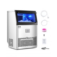 VEVOR Commerciële ijsmachine 40,82 kg/dag LED-display Restaurant