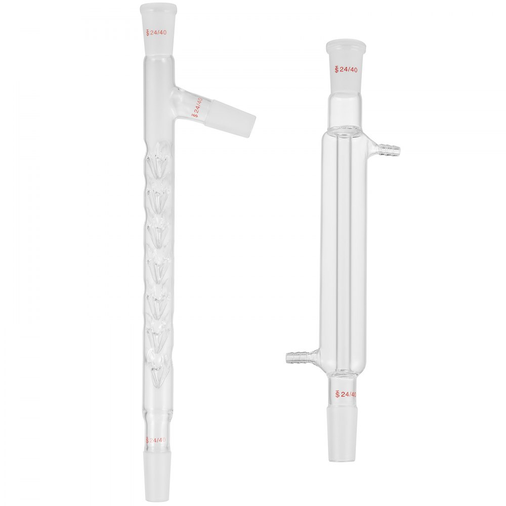 Vevor Lab Glaswerk Set Destillatie Apparaat 3,3 Borosilicaatglas Glaswerk Kits