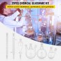 VEVOR 24/40 Gewrichten Organische Chemie Lab Glaswerk Kit 29PCS Stoomdestillatie Duurzaam Veilig
