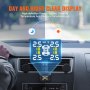 VEVOR RV-bandenspanningscontrolesysteem, 7,3-87 psi aanhangwagen-TPMS, universeel draadloos autoalarmsysteem, waterdichte TPMS-sensorkit met 4 sensoren, 5 alarmmodi, realtime weergave