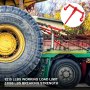 VEVOR 9215LBS 3/8" - 1/2" ratelspanbanden, veilige werklast van 9215 lbs, G70-haak en verstelbare lengte, voor kettingen van klasse 70-80, vastzetten, transporteren, slepen, 2-pack, rood
