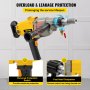 VEVOR Driller Diamantboormachine Handbediende Betonboormachine 7in 2180W 220V voor Beton