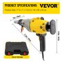 VEVOR Driller Diamantboormachine Handbediende Betonboormachine 7in 2180W 220V voor Beton