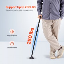 VEVOR wandelstok loophulp wandelstok wandelstok kruk 113kg 770-940mm