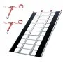 VEVOR Tri-Fold Loading Ramp, 2160 x 1375 mm, Non-Slip Aluminum Trailer Ramp with Compact Design, Easy Storage, 680.4 kg Load Capacity, for Snowmobiles, ATVs, Tractors, Lawn Mowers, Carts, Motorcycles