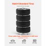 VEVOR Bandenrek Stalen bandenrek voor 4 banden met velgen, ruimtebesparende bandenhouder voor banden tot 225 mm breed, maximaal draagvermogen 100 kg, ideaal voor garage