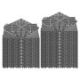 VEVOR Interlocking Drainage Mats, 12" x 12", Garage Flooring Tiles, Non-Slip PP Drainage Floor Tile Shower Mat, Self-Draining, Easy Installation, for Bathroom, Kitchen, Pool & Outdoor, Gray, 55 Pack