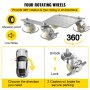 FlowerW 2Pcs Tire Wheel Dollies 1500Lbs/680KG Tire Skates Wheel Car Van Positioning Dolly Trolley Ball Bearings Recovery Jack Auto Repair Moving