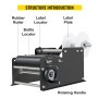 Vevor Etikettiermaschine Machine Etikettering Handmatige 10-30 Stuks/min Zwart