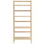 VEVOR 4-Tier Bamboo Ladder Shelf, Trapezoid Open Bookcase, Display Storage Rack Organizer, Freestanding Flower Plant Stand, Ladder Bookshelf Ideal for Bathroom, Bedroom, Office, Study, Natural