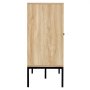 VEVOR Rotan kast Rotan ladekast Opbergkast met 4 magnetische deuren en verstelbare planken, dressoir Buffetkast voor hal Entree Woonkamer Keuken Hal