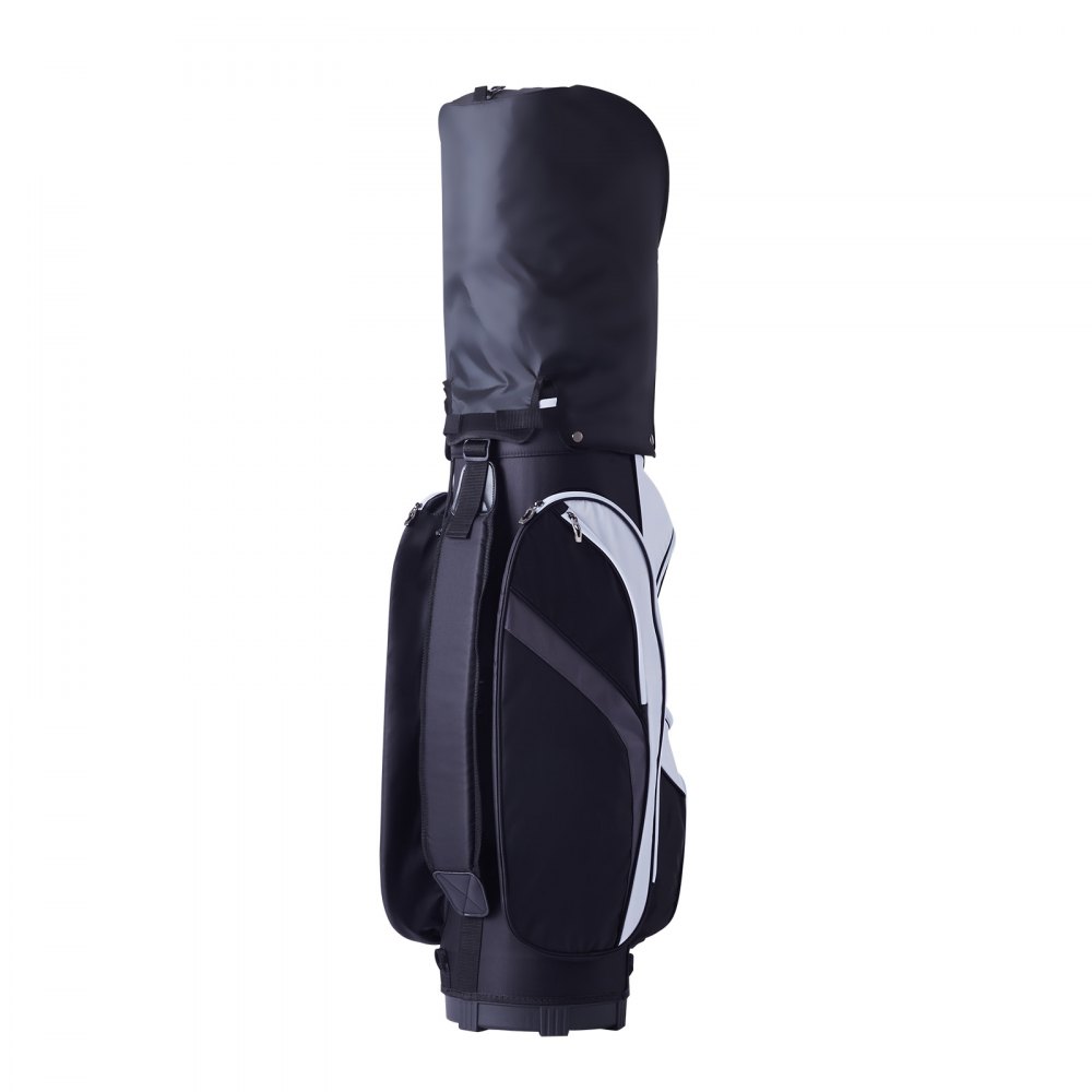VEVOR Golf Cart Bag met 14-vaks bovenverdeler, 36-inch premium nylon cartbag met meerdere zakken, duurzame golftassen met handgrepen, stofkap en afneembare banden voor mannen en vrouwen, zwart kleurblokontwerp