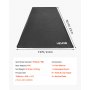 VEVOR PVC Garage Vloermat, Antislip (2,4 x 4,9 x 0,03 m) met Wisser, Duurzaam & Waterdicht, Beschermt de Vloer tegen Sneeuw, Regen en Modder, Zwart