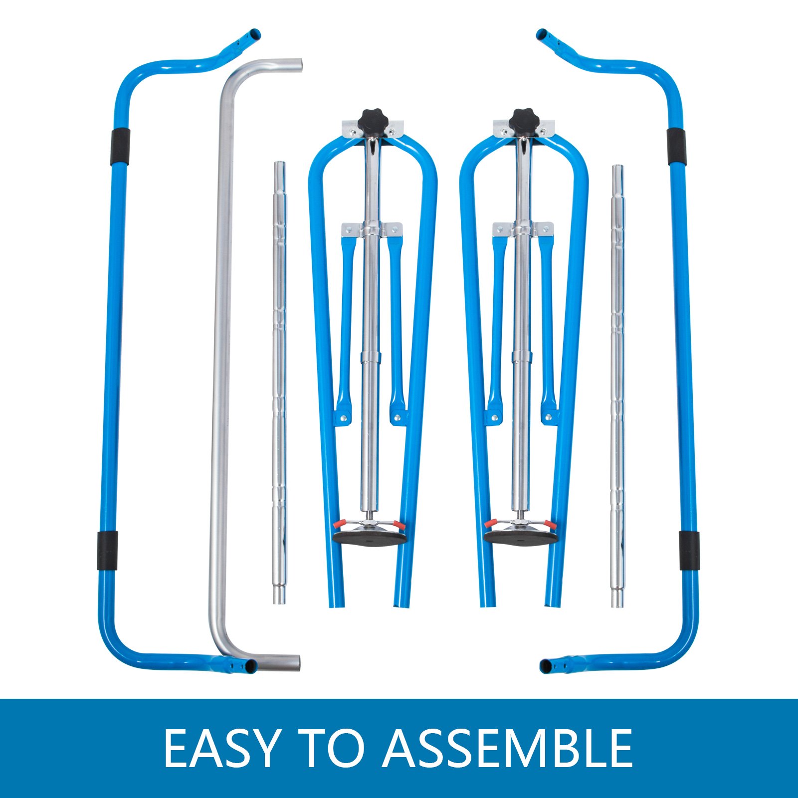 VEVOR Opvouwbare Horizontale Bar Training Gymnastiek Bar 60KG Capaciteit Blauw