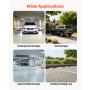 VEVOR Parkeerstoppers, Wielstoppers, 2 stuks, 548 x 158 x 94 mm, Parkeerhulp, Parkeerbegrenzer met reflecterende strips, Rubberen parkeerbarrière voor auto's, bestelwagens, vrachtwagens, Wielgeleider, Parkeerbegrenzer