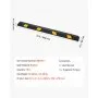VEVOR Parkeerstop Wielstopper 1 st. 184 x 16 x 11 cm Parkeerhulp Parkeerbegrenzer met reflecterende strips, Rubberen parkeerbarrière voor auto's, bestelwagens en vrachtwagens, Wielgeleider, Parkeerbegrenzer