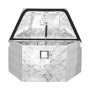 VEVOR Trailer Tongue Box, 26" x 13" x 12" Aluminum Trailer Tongue Tool Box, Heavy Duty Storage Organizer with Lock and Keys, Utility Tool Chest for Pickup Truck Bed, RV, SUV, Off-Road Vehicle, Silver