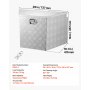 VEVOR Trekhaakbox voor vrachtwagens, 737 x 410 x 457 mm, gemaakt van aluminium, 50 kg draagvermogen, gereedschapskist met slot en sleutels, aanhangerbox voor laadbakken van pick-ups, campers, SUV's en terreinwagens, zilverkleurig