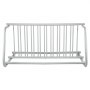 VEVOR 10 Holders Floor Bike Rack, 1.5m Length All-Steel Grid Bike Rack, 10-Bike Capacity Dual-Side Storage Stand for Garages Streets Yards Bike Events