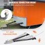 VEVOR trekhaak 2268kg trekvermogen met ketting bumper gemonteerd universele trekhaak van gepoedercoat staal met verstelbare breedte van 28-108cm ideaal voor campers